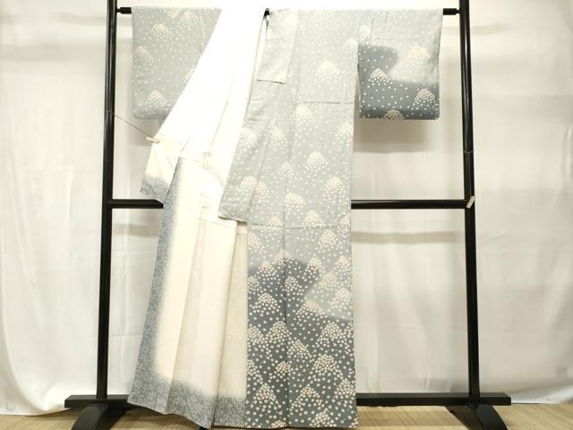 平和屋着物■訪問着　舞花文　遠山花文　暈し染め　正絹　逸品　CABH9318ev