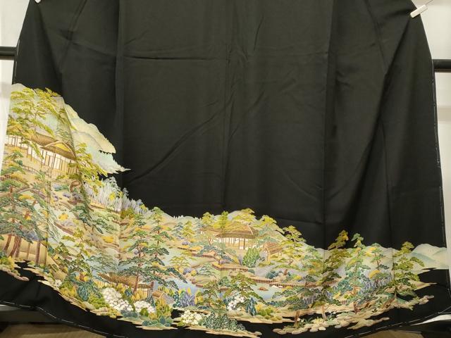 平和屋着物■豪華黒留袖　御所解文　正絹　逸品　CABH9324ev
