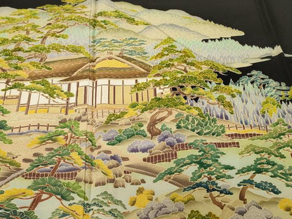 平和屋着物■豪華黒留袖　御所解文　正絹　逸品　CABH9324ev