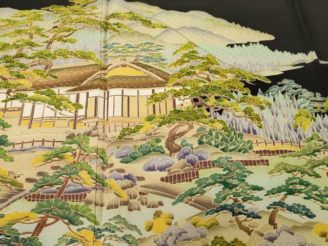 平和屋着物■豪華黒留袖　御所解文　正絹　逸品　CABH9324ev