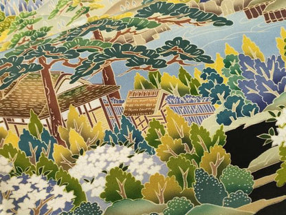 平和屋着物■豪華黒留袖　御所解文　正絹　逸品　CABH9324ev