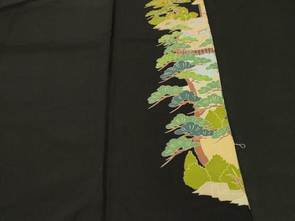 平和屋着物■豪華黒留袖　御所解文　正絹　逸品　CABH9324ev