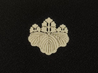 平和屋着物■豪華黒留袖　刺繍　尾長鳥文　金彩　正絹　逸品　CABH9330ev