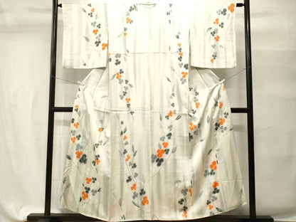 平和屋着物■上質な小紋　枝花文　暈し染め　正絹　逸品　CABH9497ev