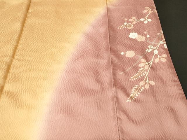 平和屋着物■訪問着　地紙重ね枝花文　暈し染め　金彩　やまと誂製　正絹　逸品　CABH9548ev