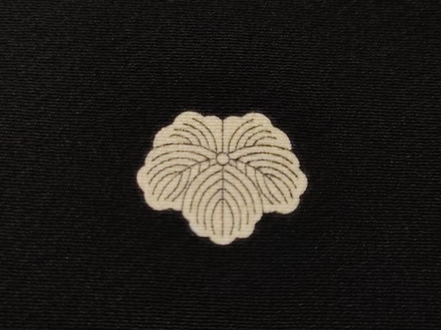 平和屋着物■豪華黒留袖　刺繍　地紙人物文　金彩　正絹　逸品　CABH9568ev