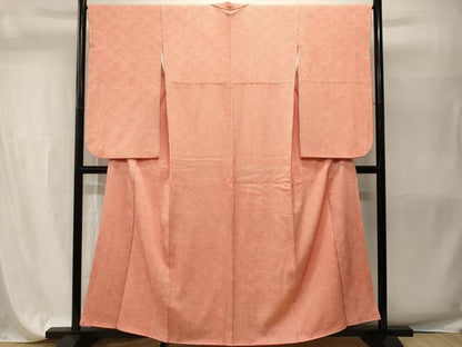 平和屋着物■大変加工の良い総絞り小紋　正絹　逸品　CABH9571ev