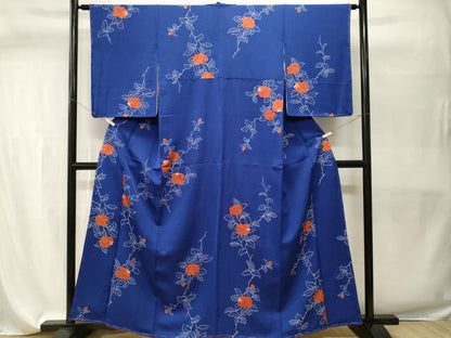 平和屋着物■上質な小紋　枝花文　金彩　正絹　逸品　未使用　CABH9580ev