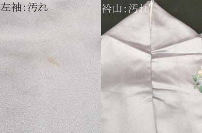 平和屋着物■訪問着　更紗花文　吹き寄せ文　暈し染め　金彩　正絹　逸品　CABH9590ev
