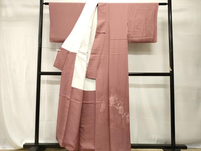 平和屋着物■訪問着　鉾　人物風景文　正絹　逸品　CABH9591ev
