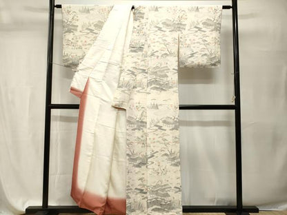 平和屋着物■訪問着　松竹梅　御所解文　鬼しぼ縮緬　正絹　逸品　CABH9594ev