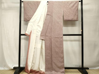 平和屋着物■大変加工の良い総絞り小紋　正絹　逸品　CABH9596ev