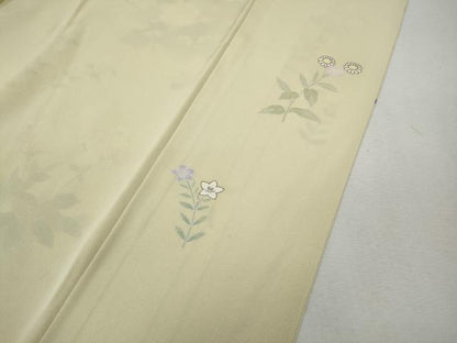 平和屋着物●訪問着　草花文　正絹　逸品　CABH9601ut