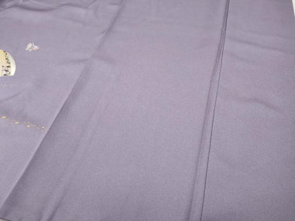 平和屋着物●訪問着　地紙花蝶文　暈し染め　金銀彩　ロング丈　正絹　逸品　CABH9602ut