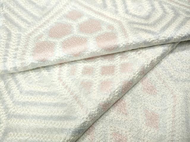 平和屋着物●上質な小紋　総絞り　亀甲吉祥文　正絹　逸品　CABH9611ut