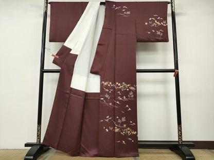 平和屋着物●訪問着　宝尽くし舞葉文　金彩　正絹　逸品　CABH9617ut