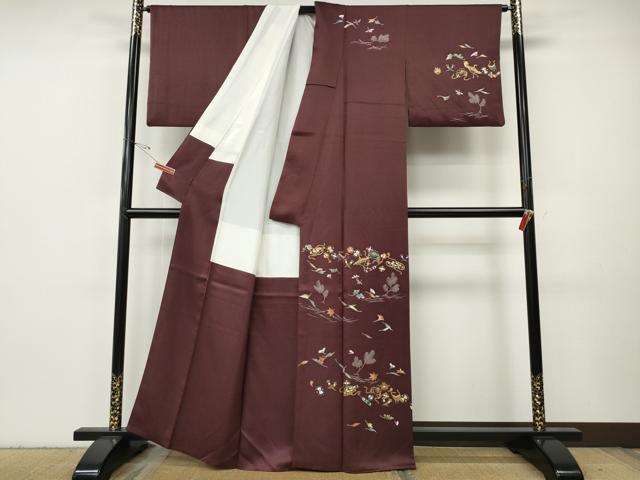 平和屋着物●訪問着　宝尽くし舞葉文　金彩　正絹　逸品　CABH9617ut