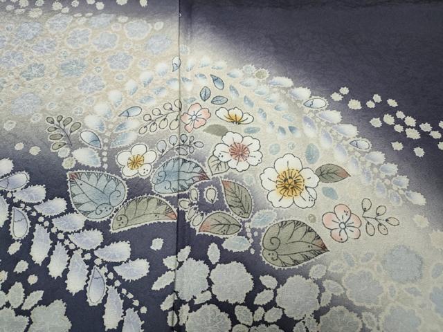 平和屋着物●訪問着　辻が花　暈し染め　さが美扱い　正絹　逸品　CABH9625ut