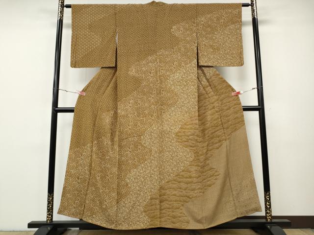 平和屋着物●訪問着　道長吉祥花文　正絹　逸品　CABH9630ut