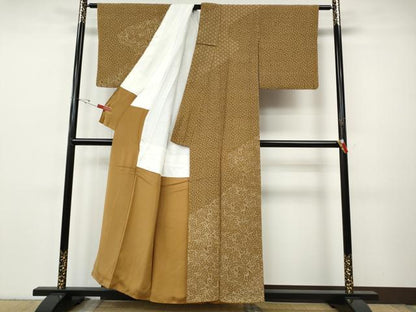 平和屋着物●訪問着　道長吉祥花文　正絹　逸品　CABH9630ut