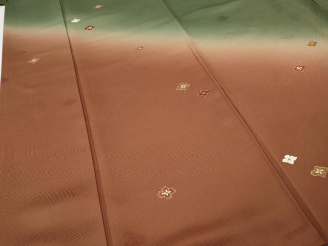 平和屋着物●訪問着　刺繍　花菱文　金彩　正絹　逸品　CABH9633ut