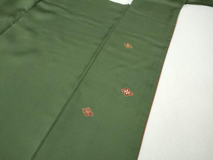 平和屋着物●訪問着　刺繍　花菱文　金彩　正絹　逸品　CABH9633ut
