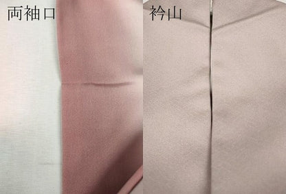 平和屋着物●訪問着　刺繍　地紙草花文　暈し染め　金銀彩　正絹　逸品　CABH9635ut
