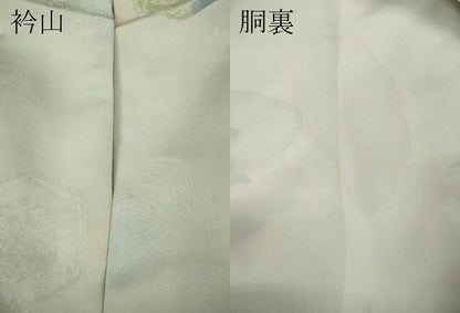 平和屋着物●上質な小紋　吉祥花文　地紋起こし　暈し染め　正絹　逸品　CABH9638ut