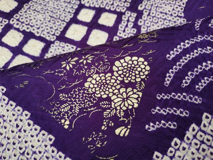 平和屋着物●豪華振袖　総絞り　吉祥文　金彩　正絹　逸品　CABH9650ut
