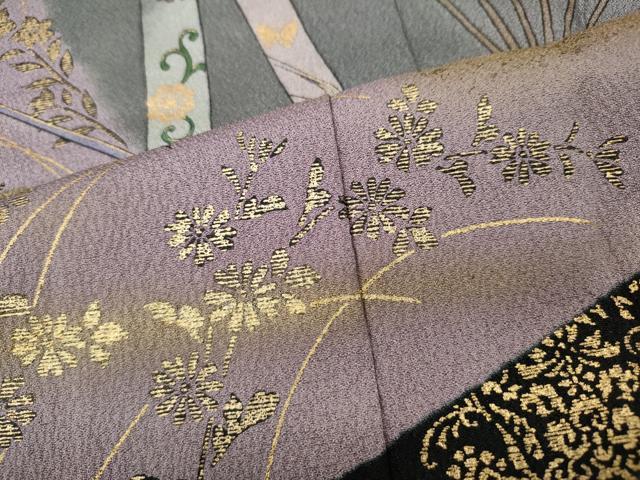 平和屋着物●訪問着　源氏物語　金彩　ロング丈　正絹　逸品　CABH9651ut