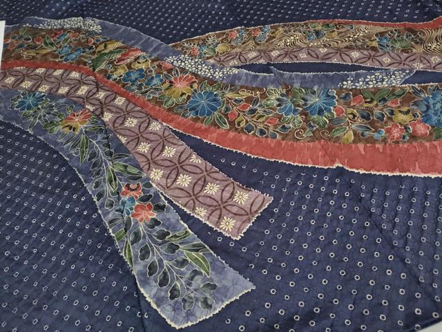 平和屋着物●訪問着　絞り　熨斗花文　正絹　逸品　CABH9653ut
