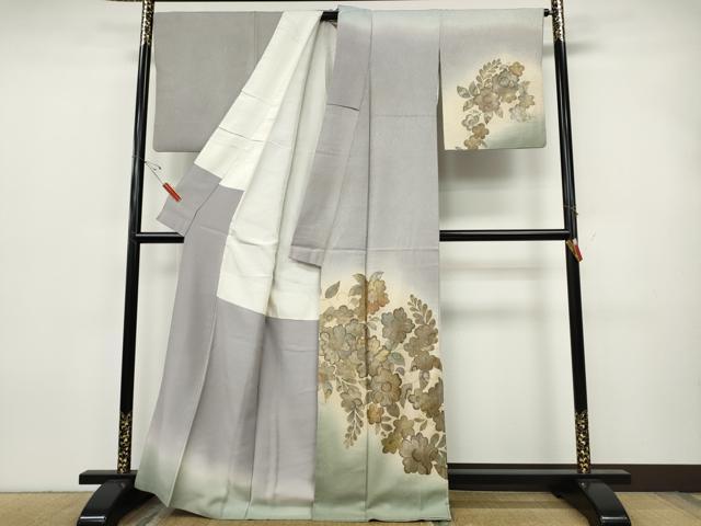 平和屋着物●訪問着　辻が花　暈し染め　金彩　正絹　逸品　CABH9655ut