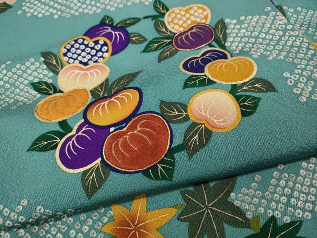 平和屋着物●ファッションデザイナー 花井幸子　訪問着　駒刺繍　花丸文　金彩　正絹　逸品　CABH9660ut