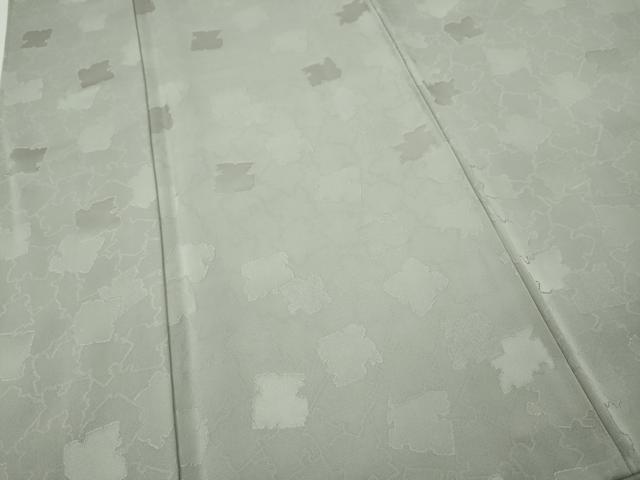 平和屋着物●上質な色無地　破れ色紙地紋　青磁鼠色　正絹　逸品　CABH9662ut