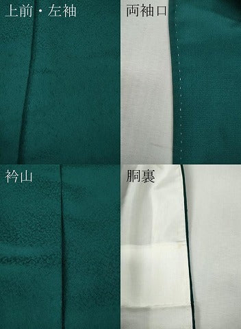 平和屋着物●上質な色無地　紋意匠　鉄色　正絹　逸品　CABH9670ut
