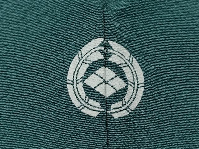 平和屋着物●上質な色無地　錆浅葱色　正絹　逸品　CABH9671ut