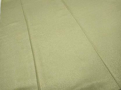 平和屋着物●上質な色無地　抹茶色　正絹　逸品　CABH9674ut