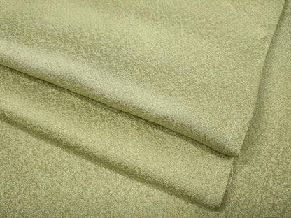 平和屋着物●上質な色無地　抹茶色　正絹　逸品　CABH9674ut