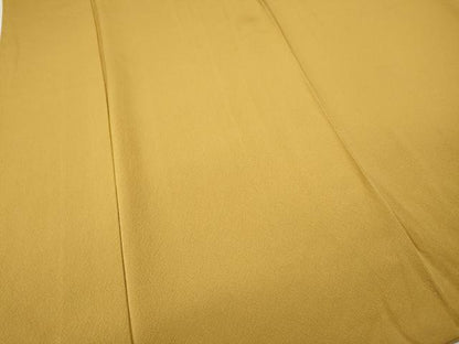 平和屋着物●上質な色無地　山吹茶色　やまと誂製　正絹　逸品　CABH9676ut