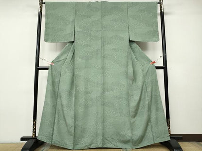 平和屋着物●江戸小紋　雲重ね寄せ小紋柄　正絹　逸品　CABH9681ut