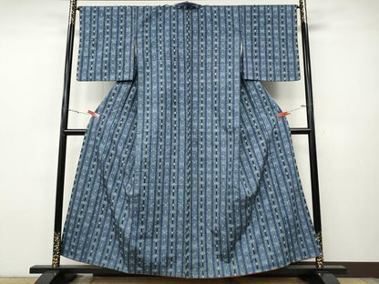 平和屋着物●上質な紬　吉祥間道　正絹　逸品　CABH9683ut