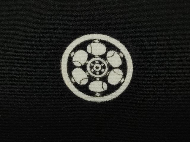 平和屋着物●豪華黒留袖　寿光織　鷺　流水草花文　金銀糸　正絹　逸品　CABH9714ut