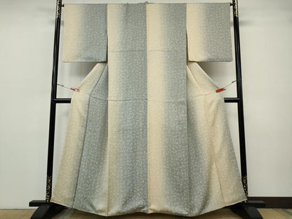 平和屋着物●上質な小紋　舞花文　暈し染め　正絹　逸品　CABH9719ut