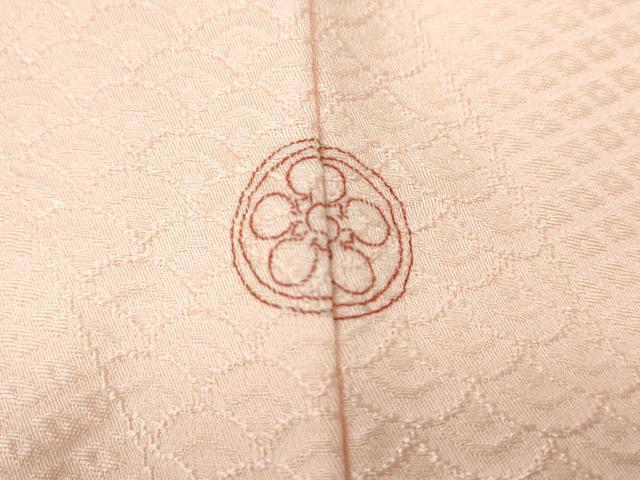 平和屋着物●上質な色無地　切嵌花唐草吉祥地紋　虹色　正絹　逸品　CABH9723ut