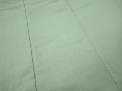 平和屋着物●上質な色無地　白緑色　正絹　逸品　CABH9724ut