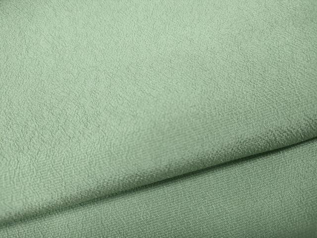 平和屋着物●上質な色無地　白緑色　正絹　逸品　CABH9724ut
