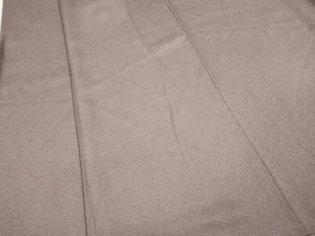 平和屋着物●上質な色無地　菱地紋　梅鼠色　正絹　逸品　CABH9725ut