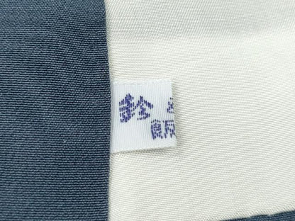 平和屋着物●上質な色無地　菊地紋　褐色　鈴乃屋扱い　正絹　逸品　CABH9726ut