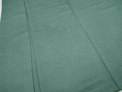 平和屋着物●京加賀友禅　百貫達雄監修　色無地　霞地紋　薄青色　正絹　逸品　CABH9727ut
