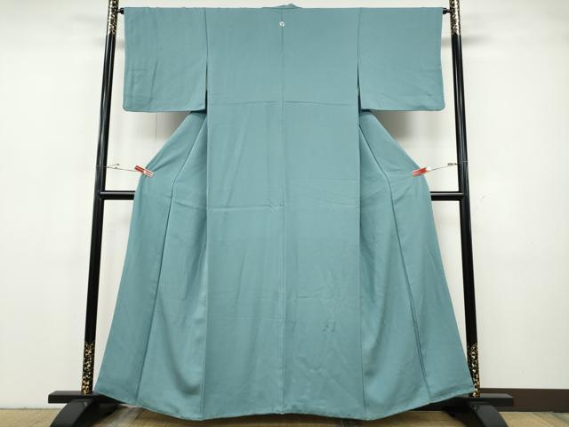 平和屋着物●上質な色無地　浅縹色　正絹　逸品　CABH9729ut